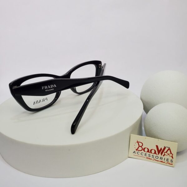 Prada PR 19WV Black Cat-Eye Acetate Eyeglasses