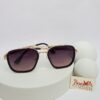 Prada C-277 Gold Frame Rectangle Sunglasses