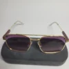 Prada ZL496 Aviator Square Sunglasses - Gold  Black