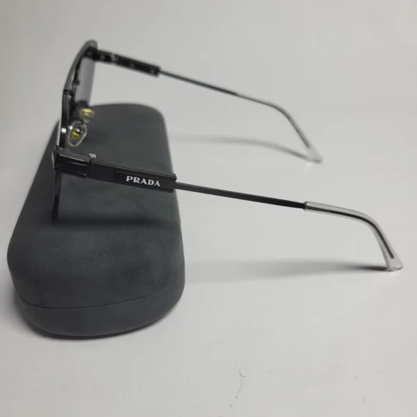 Prada ZL496 Aviator Square Sunglasses - Gold  Black