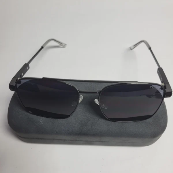 Prada ZL496 Aviator Square Sunglasses - Gold  Black