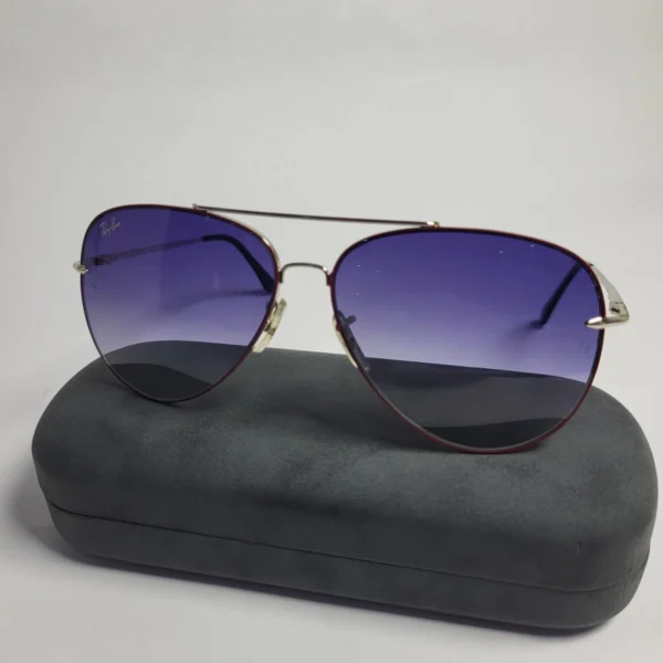 Ray-Ban RB3469 Unisex Titanium Aviator Purple Gradient Sunglasses