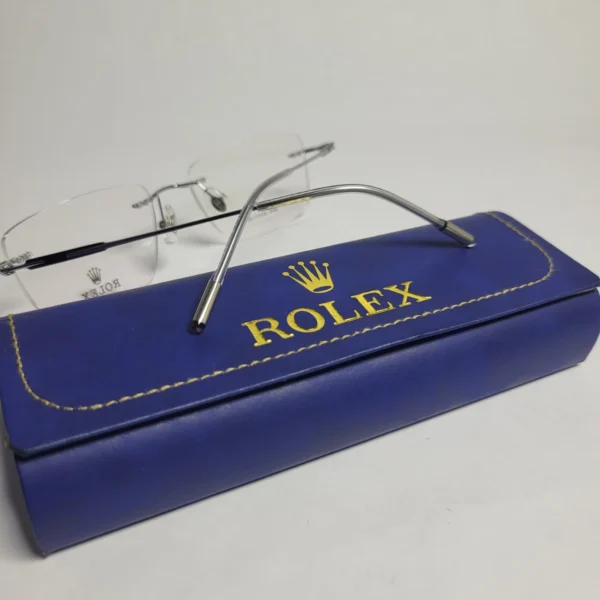 Rolex RO9816 Ti-A Rimless Titanium Rectangle Eyeglasses