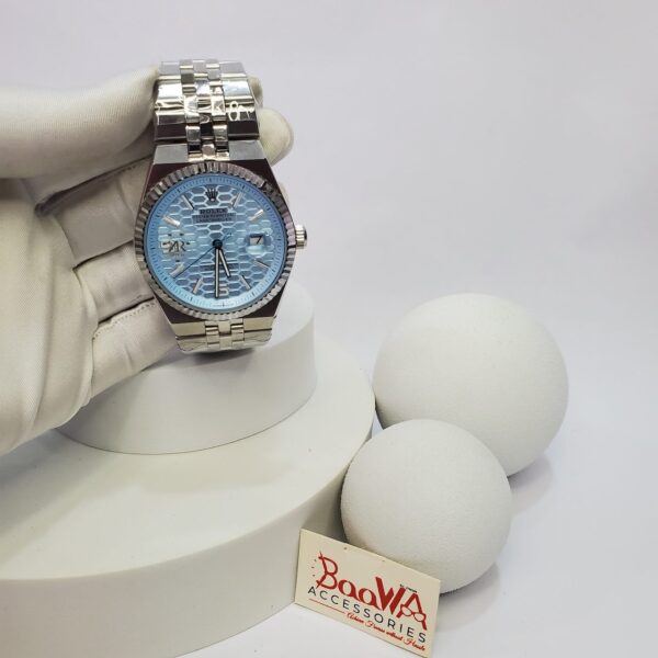 Rolex Rose Gold Stainless Steel Men's Luxury Watch with Honeycomb Dial