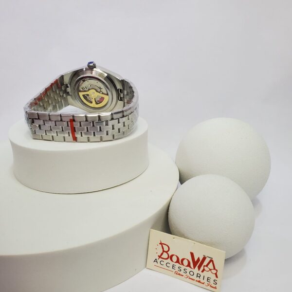 Rolex Rose Gold Stainless Steel Men's Luxury Watch with Honeycomb Dial