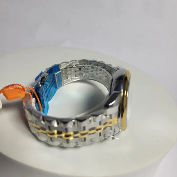 SKMEI 9268 Men's Two-Tone Stainless Steel Water Resistant Day-Date Watch