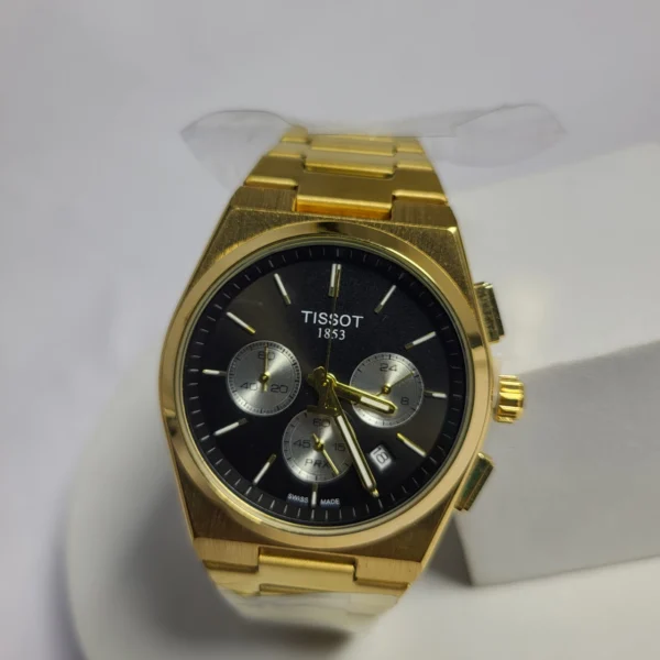Tissot PRX Gold-Plated Chronograph Men's Watch