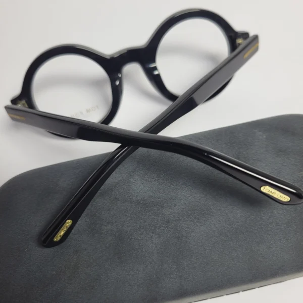 Tom Ford TF5613 Round Acetate Eyeglasses - Blue  Black