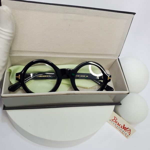 Tom Ford TF5613 Round Acetate Eyeglasses - Blue  Black