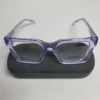 Tommy Jeans TH1598 Square Frame Prescription Ready Glasses (Black  Purple)