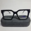 Tommy Jeans TH1598 Square Frame Prescription Ready Glasses (Black  Purple)