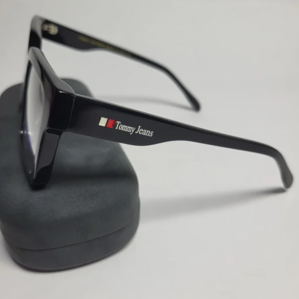 Tommy Jeans TH1598 Square Frame Prescription Ready Glasses (Black  Purple)