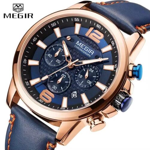 Megir A29 Premium Chronograph Leather Men's Watch