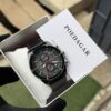 Poedagar A14 Men's Leather Chronograph-Style Watch