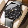 Poedagar A20 Men's Chronograph Leather Watch