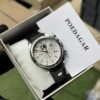 Poedagar A25 Black Leather Chronograph Men's Watch - view 5