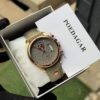 Poedagar A25 Black Leather Chronograph Men's Watch - view 7