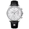 Poedagar A25 Black Leather Chronograph Men's Watch - view 14