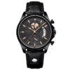 Poedagar A25 Black Leather Chronograph Men's Watch - view 16