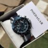 Poedagar A28 Chronograph Leather Men's Watch