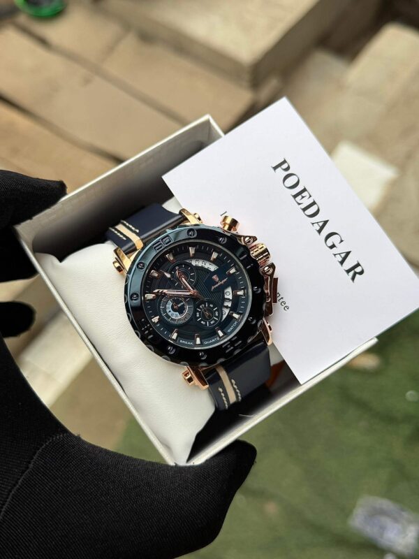 Poedagar A28 Chronograph Leather Men's Watch