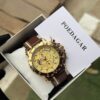 Poedagar A28 Chronograph Leather Men's Watch