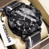 Poedagar A28 Chronograph Leather Men's Watch