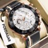 Poedagar A28 Chronograph Leather Men's Watch