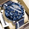 Poedagar A28 Chronograph Leather Men's Watch