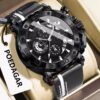 Poedagar A28 Chronograph Leather Men's Watch