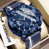 Poedagar A28 Chronograph Leather Men's Watch