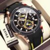 Poedagar A7 Men's Sport Chronograph Silicone Watch