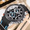 Poedagar A7 Men's Sport Chronograph Silicone Watch