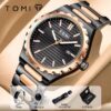 Tomi A12 Black Stainless Steel Men's Watch Gift Set
