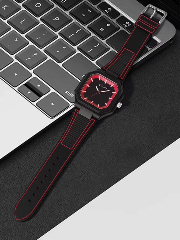 Tomi Square Sport Silicone Men's Watch